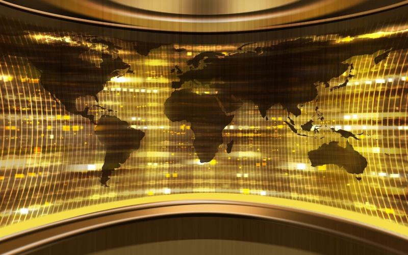 map, world, 3d, d, gold, 3d and abstract, 1080P, black, abstract