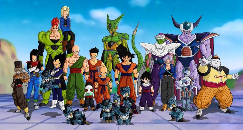 music, people, 1080P, costume, standing, performance, representation, celebration, art and craft, illustration, Dragon Ball Z, traditional clothing, Dragon Ball
