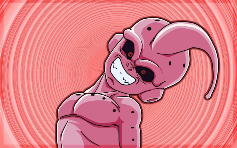 pattern, wall - building feature, Anime, dragon, close-up, boo, 720P, still life, arts culture and entertainment, Majin Buu, creativity, ball, representation