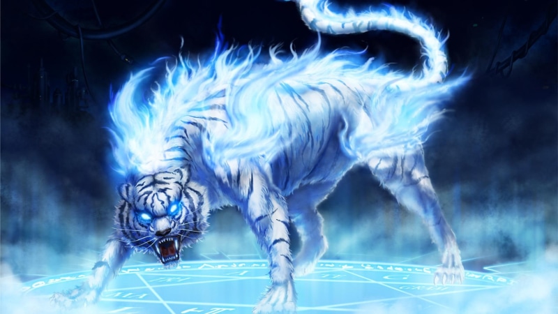 snow, 1080P, cyber, werewolf, 3d and abstract, tiger