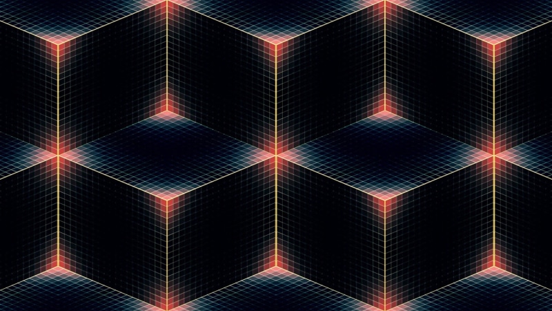 sky, 1080P, architecture, lens flare, abstract, design, Andy Gilmore, 3D, shape, geometric shape, solar panel, multi colored, full frame, no people, repetition