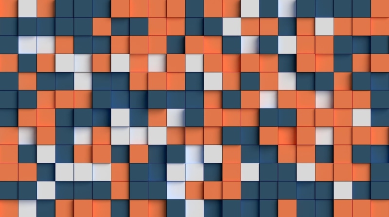 shape, built structure, no people, design, abstract, orange color, 1080P, pattern, cube, textured, backgrounds, tiled floor, orange, tile, multi colored