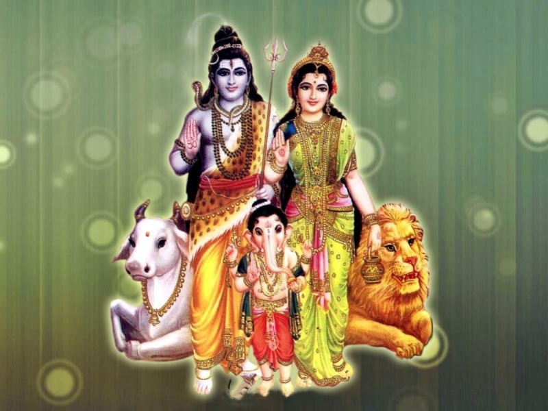 people, front view, female likeness, ganesha, ganesh, portrait, art and craft, Lord Shiva, radha, God, male likeness, 480P, parvati, lord, mammal, figurine