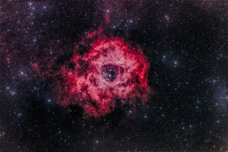 4K, NGC 2244, 4K, Stars, Galaxy, Rosette Nebula