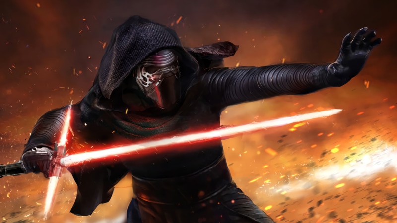 Kylo Ren, Star Wars Episode VII: The Force Awakens, Man, 1080P, Star Wars, Lightsaber, Sith (Star Wars), Hood, Red Lightsaber, Mask