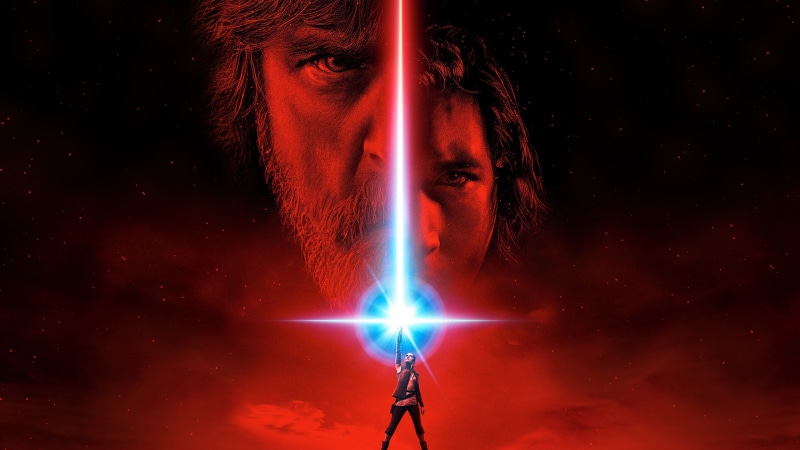 Star Wars: The Last Jedi, movie poster, 4K, Kylo Ren, Luke Skywalker, Star Wars, lightsaber