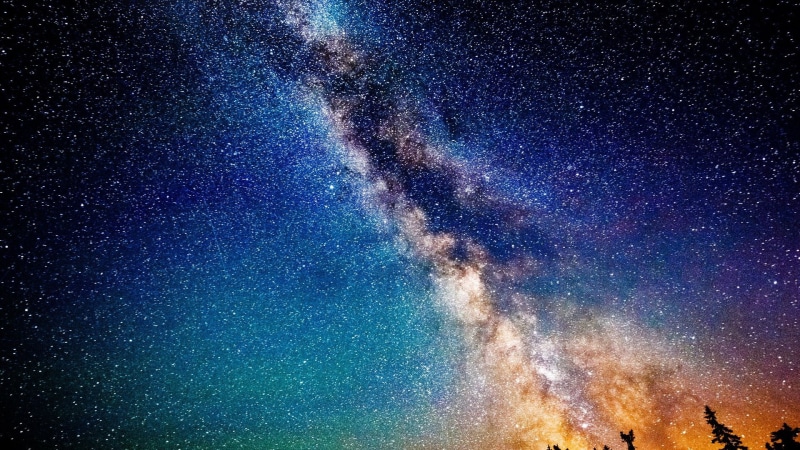 1080P, stars, landscapes, hd, milky way, illustration, skies, milky, space, way, outer space, night, galaxy, outer