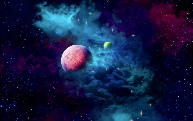 2K, nebula, planets, cloud, space, galaxy, 2k hd widescreen background