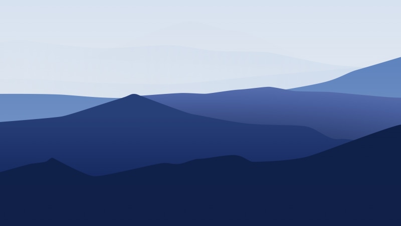 Mountains, Landscape, Minimal, 2K