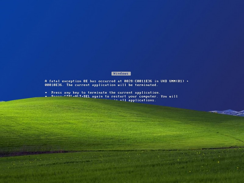 1080P, microsoft, technology, windows, xp, blue, Windows XP, screen, hd, death, error, art