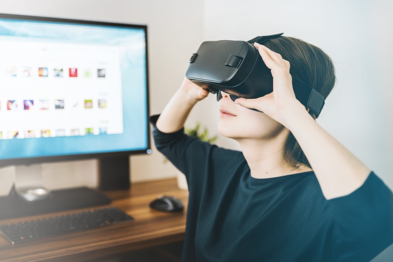 virtual reality, video game, connection, black, young adult, computer screen, computer equipment, virtual reality simulator, using computer, gamer, 5K