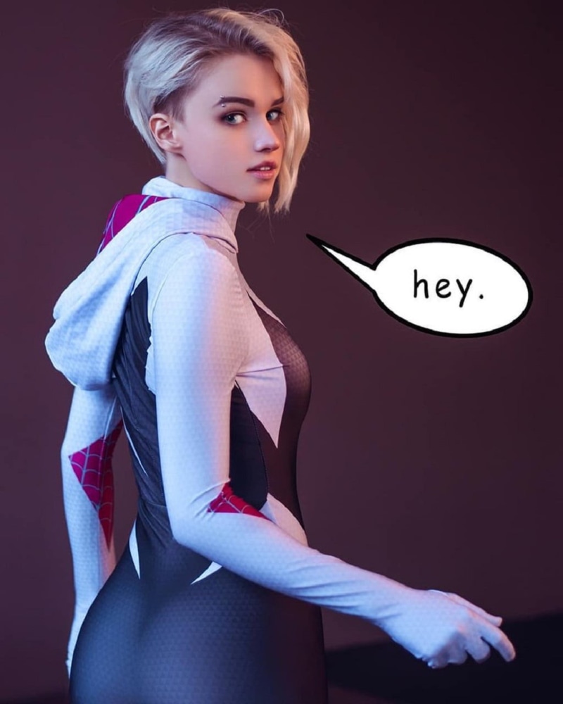 Shirogane Sama, Gwen, Spider-Man, Spider Gwen, 720P, cosplay, women, blonde, Gwen Stacy