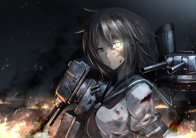 protection, nature, mode of transportation, real people, leisure activity, anime girls, Hetza, smoke - physical structure, one person, female, lifestyles