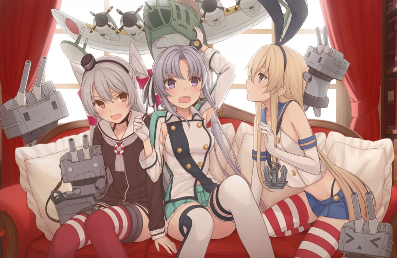 Shimakaze (Kancolle), Amatsukaze (Kancolle), 1080P, Kantai Collection