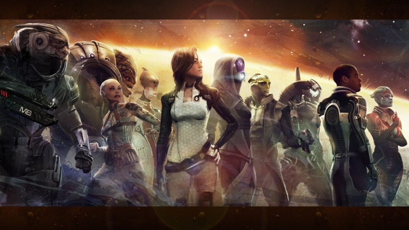 nightlife, real people, Mass Effect 2, concert, event, video games, music, large group of people, digital, auto post production filter, Garrus Vakarian
