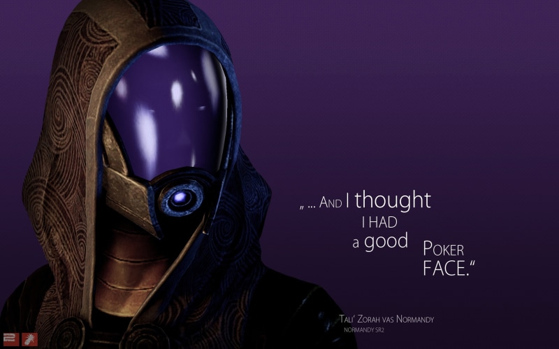close-up, effect, TaliZorah, video games, gas mask, purple, studio shot, quote, robot, 2K, security, unrecognizable person, disguise, Mass Effect