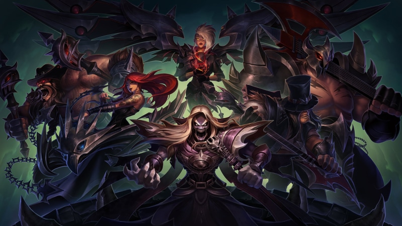 Karthus, League of Legends, male likeness, no people, Yorick, angel, nature, religion, Olaf, low angle view, human representation, game, creativity, art and craft