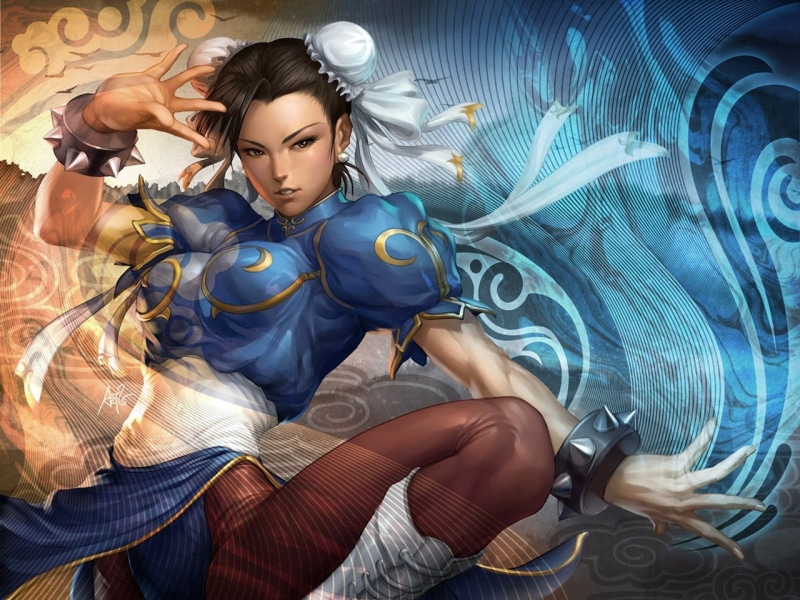 clothing, young women, young adult, chun li, fashion, beautiful woman, three quarter length, front view, Street Fighter, females, women, one person, technology