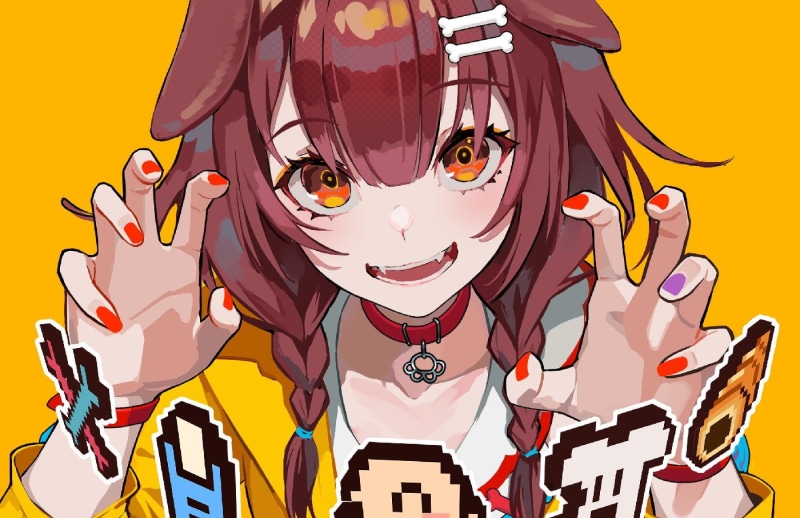 LAM, Virtual Youtuber, portrait, anime girls, digital art, 720P, Inugami Korone, artwork, VTubers, Hololive