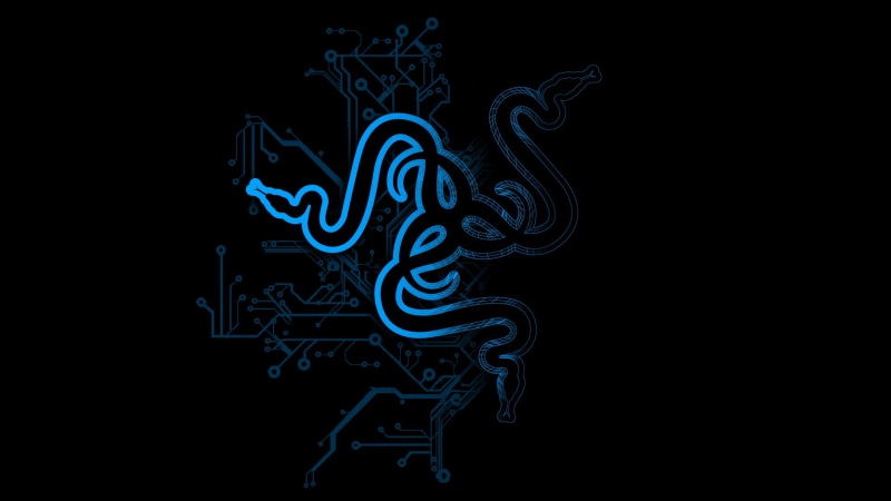 technology, no people, creativity, copy space, 1080P, vibrant color, art and craft, abstract, Logo, Hi-tech, Blue, design, glowing, studio shot, Razer