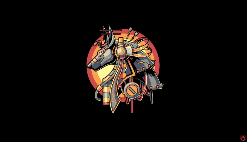 Vector, Illustration, Myht, 5K, Background, Legend, Egypt, Minimalism, Angga Tantama, Art, Anubis
