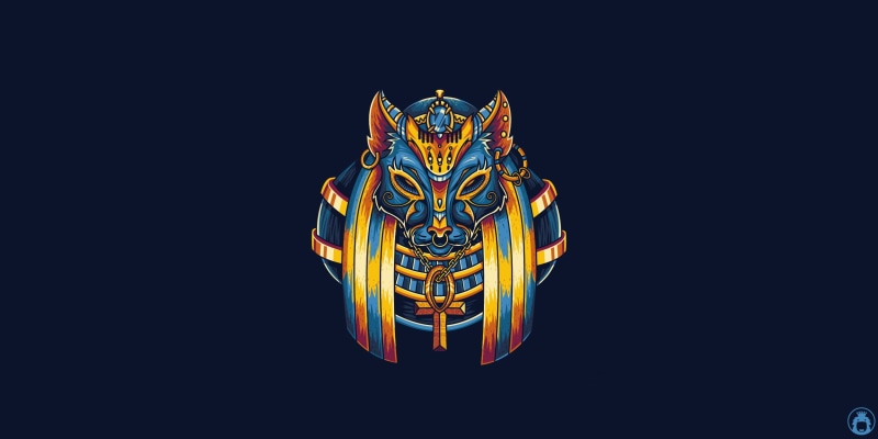 Angga Tantama, Fantasy, Background, Egyptian, Minimalism, Beast, Cat, Vector, Egypt, Illustration, Art, God, Egypt Mythology, 1080P