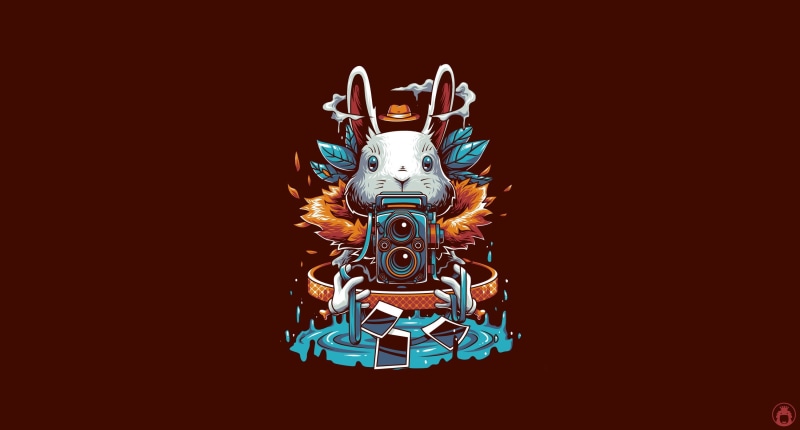 2K, Art, Photography, Background, Rabbit, Fantasy, Minimalism, Illustration, Angga Tantama, Ears, Photographer, Vector, Camera
