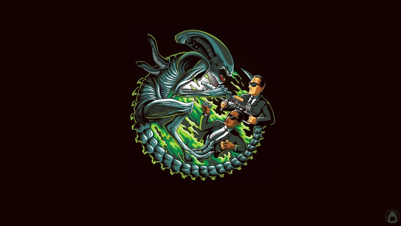 Alien, Art, 2K, Illustration, MIB, Background, Vector, Angga Tantama, Minimalism, Men in Black, Alien V MIB