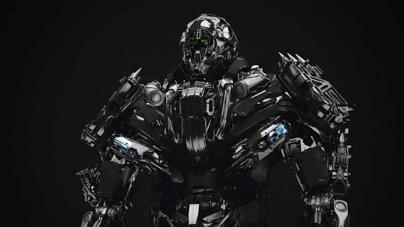 special forces, Transformers, Lockdown, men, illustration, government, 1080P, armed forces, black, studio shot, night, military, weapon, one person, indoors