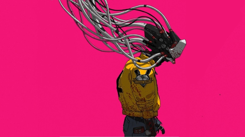one person, androids, studio shot, robot, concept art, casual clothing, effort, Wouter Gort, creativity, cyber, indoors, simple background, yellow, metal