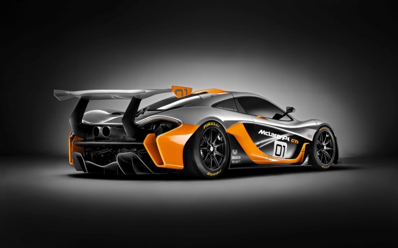 sport, McLaren P1 GTR, scale, McLaren P1, transportation, car, silver colored, spotlight, sports car, single object, luxury, racecar, gray background, McLaren