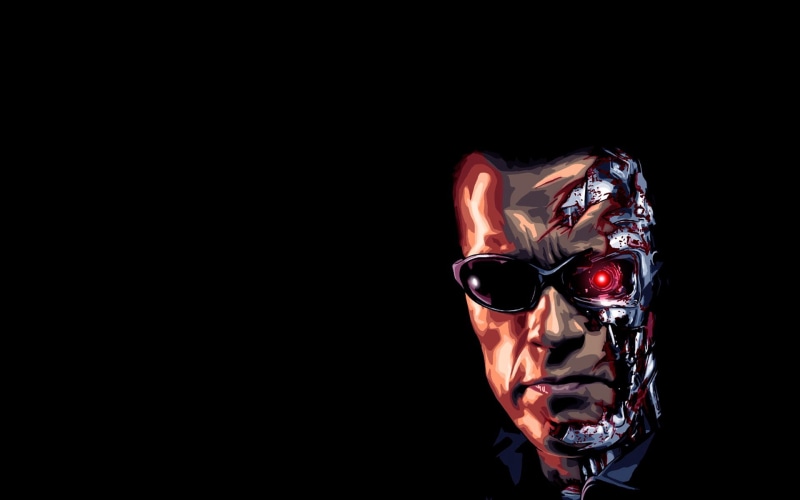 Terminator, Arnold Schwarzenegger, movies, artwork, cyborg, 1080P