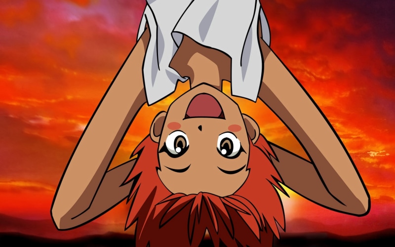 Edward Wong Hau Pepelu Tivrusky IV, creativity, art and craft, one person, outdoors, cloud - sky, orange color, sky, close-up, Cowboy Bebop, representation