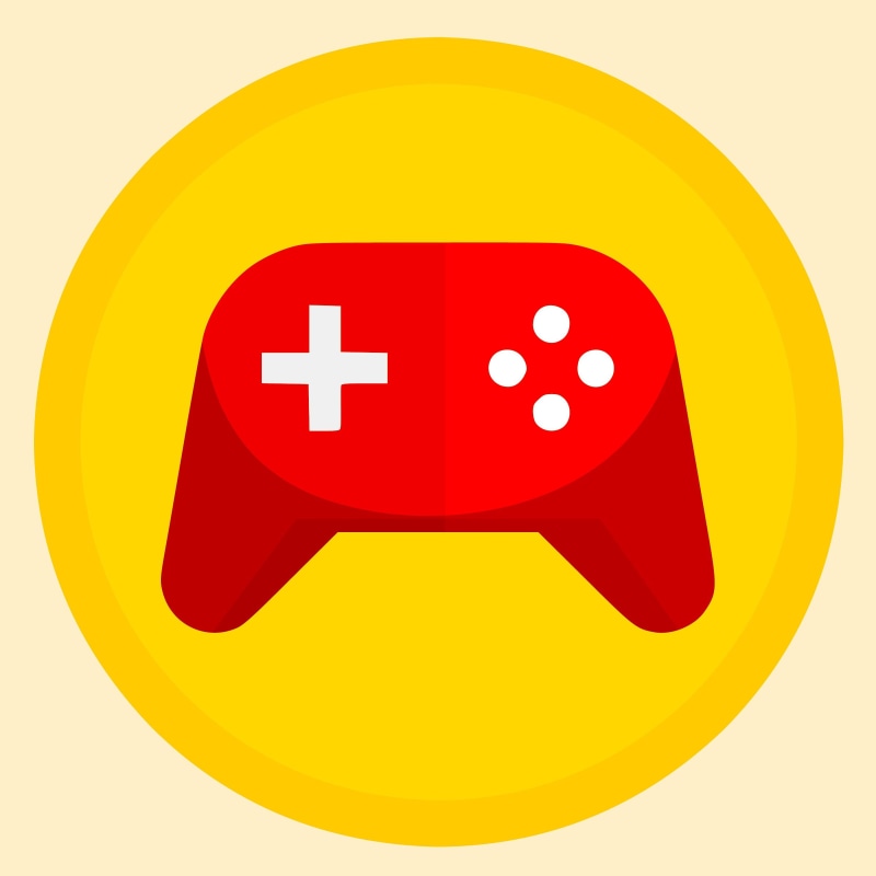 pad, game, player, cut out, icon, design, controller, videogame, circle, control, geometric shape, device, gamer, clean, entertainment, illustration, fun
