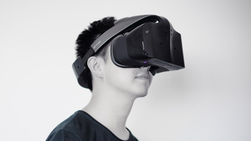 IDF, Google VR, man, wearing, VR headset, Hi-Tech News, 1080P, goggles, Virtual Reality, VR, black, Intel Project Alloy