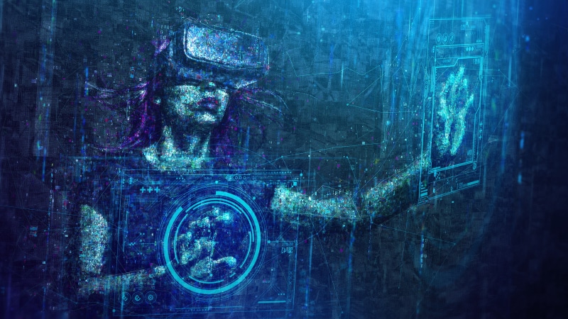 digital art, abstract, Virtual Reality, 2K