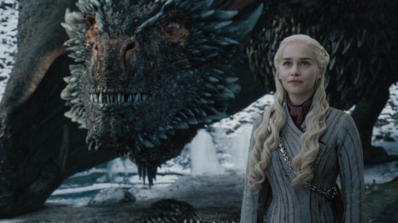 TV Show, 1080P, Daenerys Targaryen, Drogon (Game Of Thrones), Emilia Clarke, Game Of Thrones