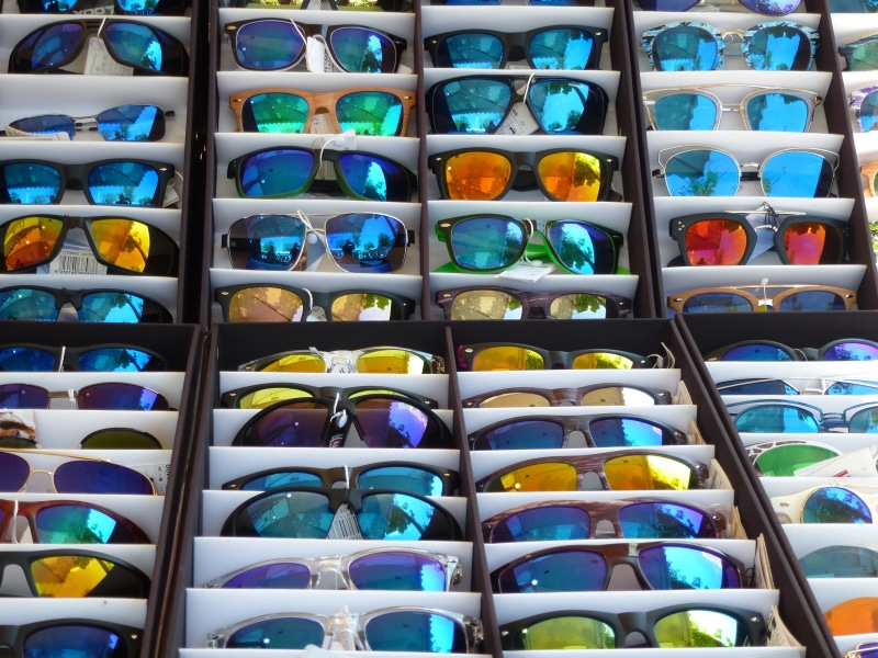 4K, optics, container, for sale, fashionable, retail, consumerism, choice, style, blue, backgrounds, arrangement, filtering, order, variation, abundance