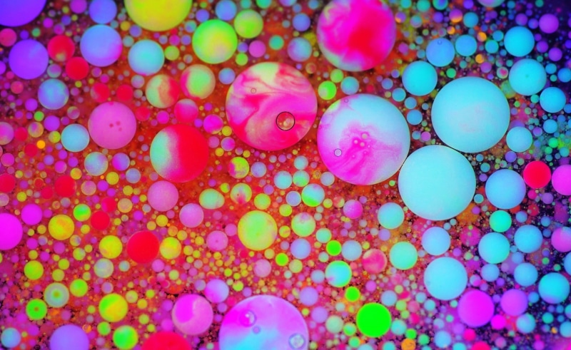Neon, purple, healthcare and medicine, 2K, oilpaint, indoors, Bubbles, Aero, fluorescent, nature, Artwork, magnification, Paint, backgrounds, shape, Color