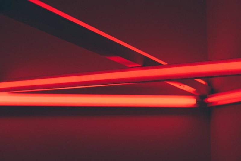 shape, glowing, neon, sparse, no People, modern, vanishing Point, abstract, fluorescent light, lighting Equipment, illuminated, dark, indoors, striped