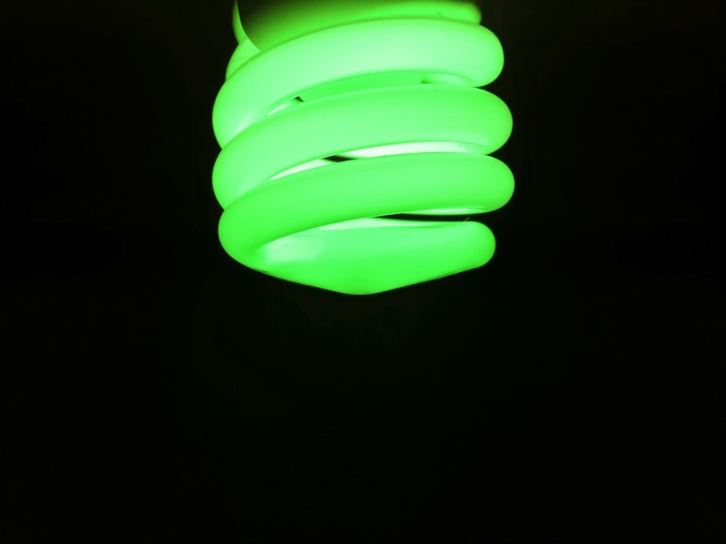indoors, copy space, 1080P, glowing, electrical equipment, night, lighting equipment, no people, green color, dark, electric lamp, energy efficient, fluorescent