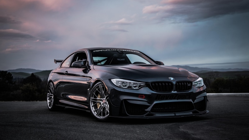 vehicle, black car, 4K, car, sports car, coupe, luxury car, bmw m4, bmw