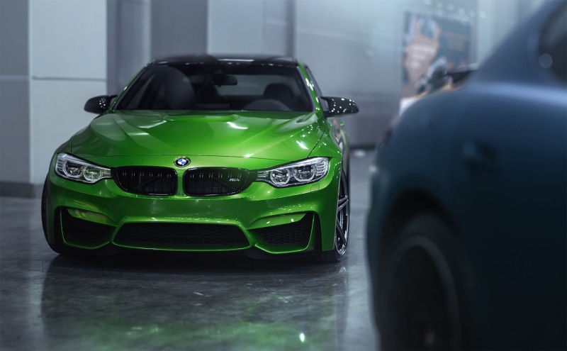 indoors, green color, car, day, protection, java green, still life, stationary, wheel, no people, F82, mode of transportation, wet, green cars, selective focus