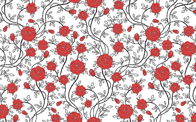 nature, backdrop, elegance, positive emotion, decor, no people, decoration, Pattern, full frame, illustration, floral Pattern, floral, love, red