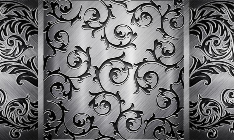 white, abstract, shape, in a row, patterns, surface, computer Graphic, gray, art, metal, elegance, studio shot, floral, textured, curve, full frame, no people