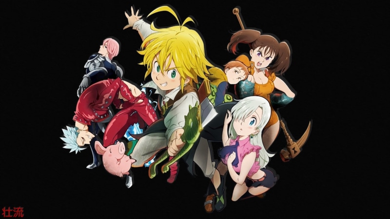 1080P, Diane (The Seven Deadly Sins), males, stage costume, art and craft, costume, indoors, Hawk (The Seven Deadly Sins), men, full length, Meliodas (The Seven Deadly Sins)