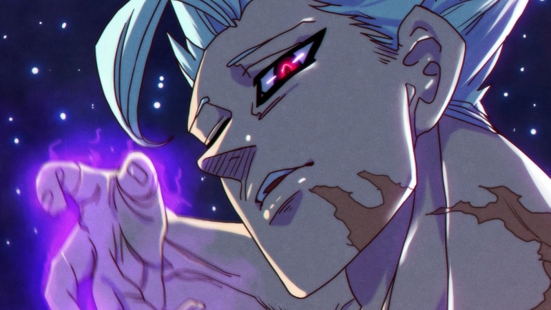 1080P, White Hair, Ban (The Seven Deadly Sins), Scar, Anime, Close-Up, Glowing Eyes, Red Eyes, The Seven Deadly Sins
