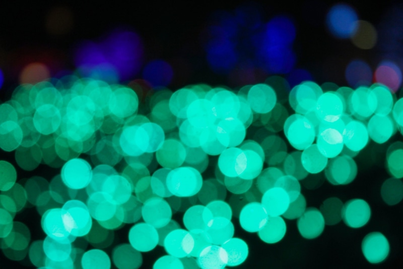 disco lights, neon, stage, vibrant color, nature, defocused, night life, crystal, projection, spotlight, 5K, texture, black background, outdoors, abstract