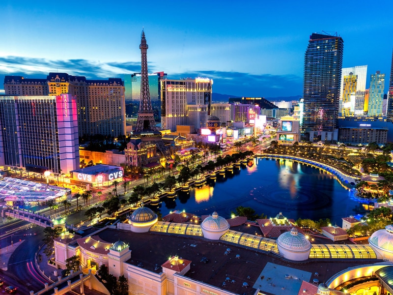 building, light, hotels, dusk, night, cityscape, skyscraper, lights, modern, city life, aerial, office building exterior, las vegas, tower, high, outdoors