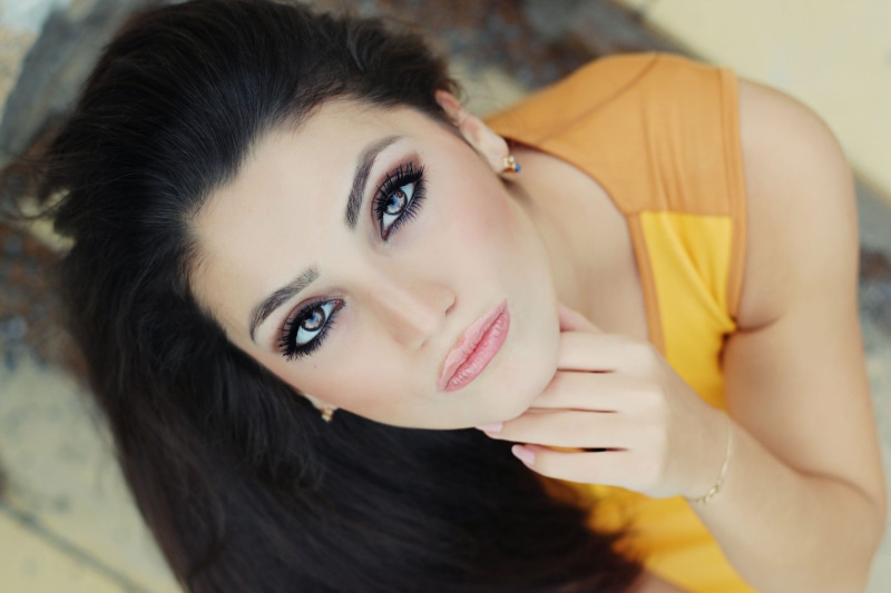fashion, smiling, eye, skin, brown hair, adult, black hair, hairstyle, s, portrait, people, focus on foreground, young adult, hair, close-up, beautiful